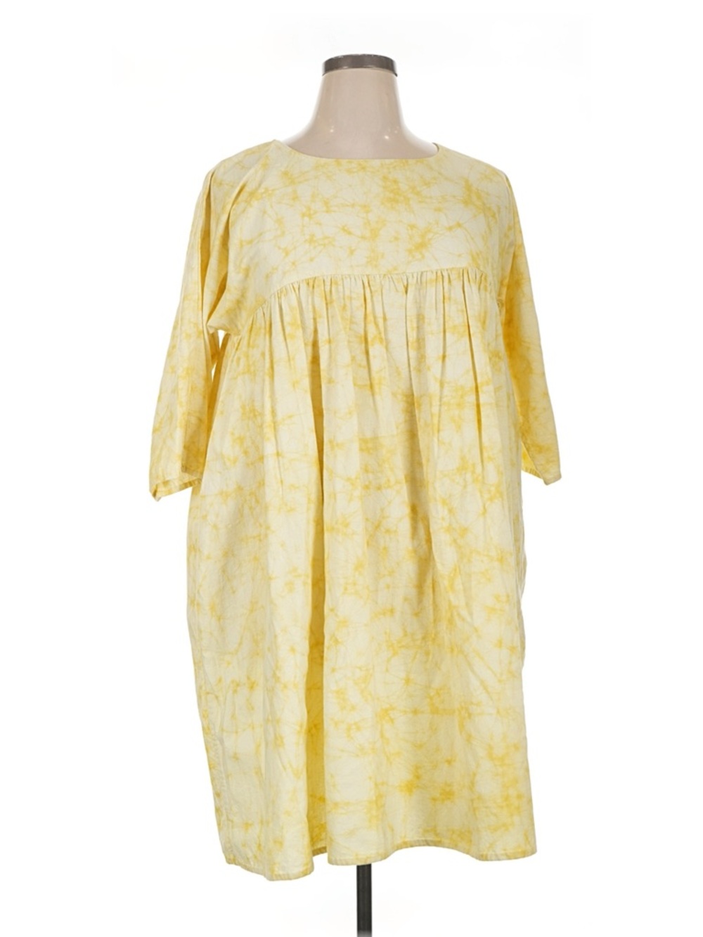 Matta Yellow Tie-Dye Smock Dress